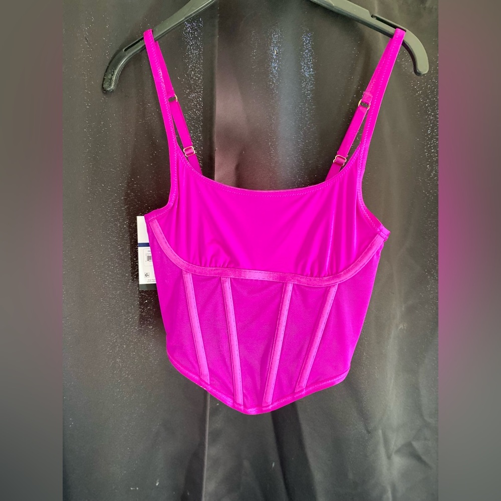 Sofía Intimates ColorBlock Bustier in Berry Fuchsia xs NEVER WORN